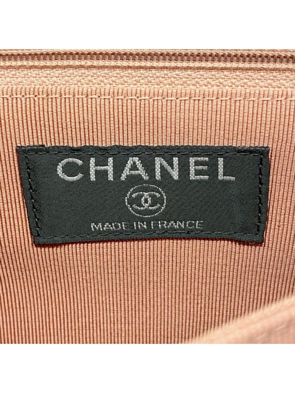 Chanel Shoulder Bag Choco Bar Lambskin Coral Pink Silver